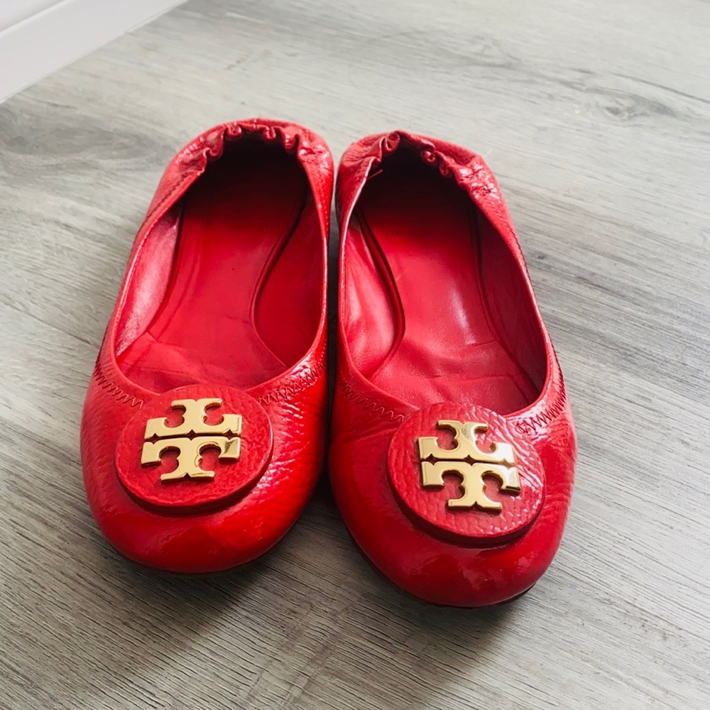 Tory Burch Red Flats size 7